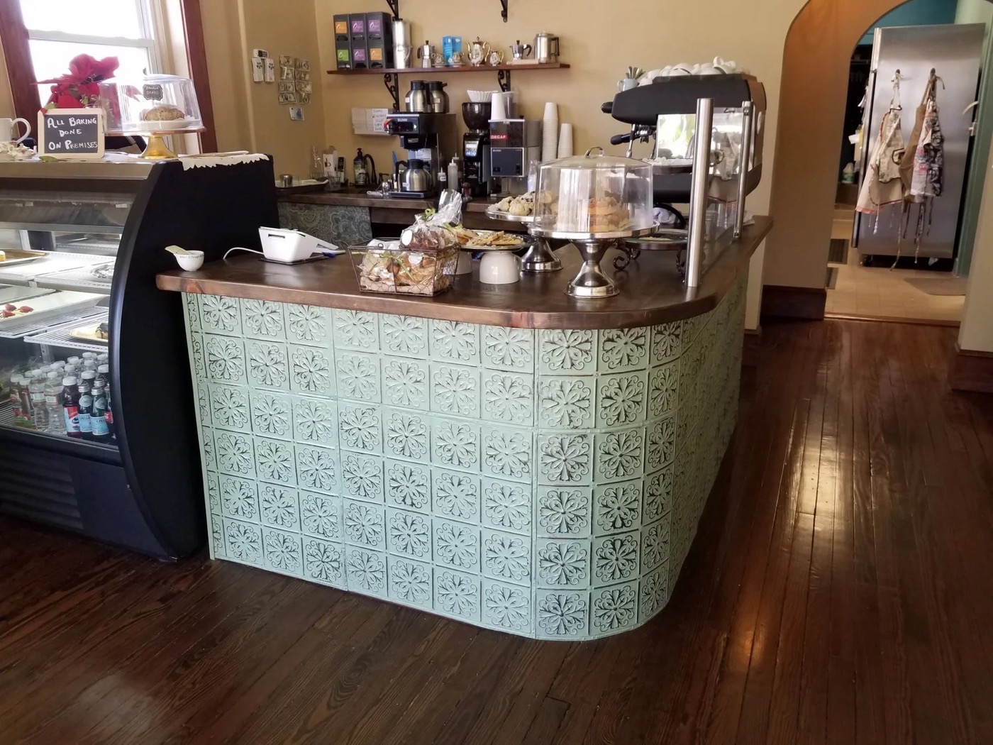 Inside Dolce Marie &mdash; the espresso bar and cozy cafe interior